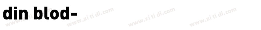 din blod字体转换